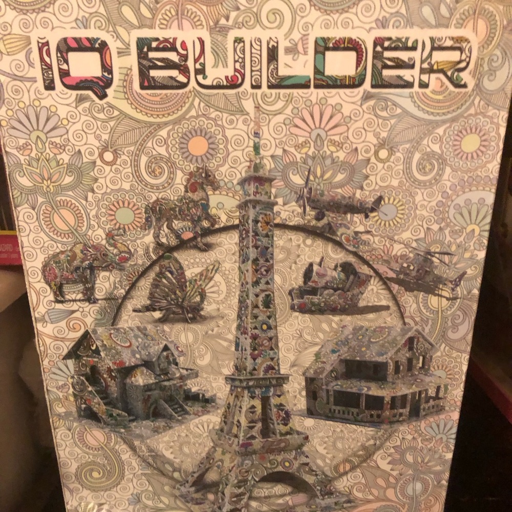 New IQ BUILDER  SEALED Box House EIFFEL TOWER Plane Puzzle